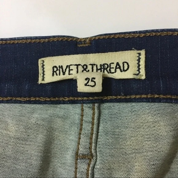 Madewell Rivet & Thread Slim Straight High Waist Jeans - Picture 12 of 15